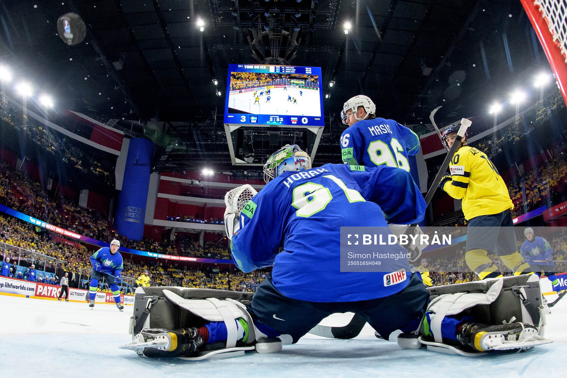 Marcus Johansson of Sweden, not pictured, scores the 4-0