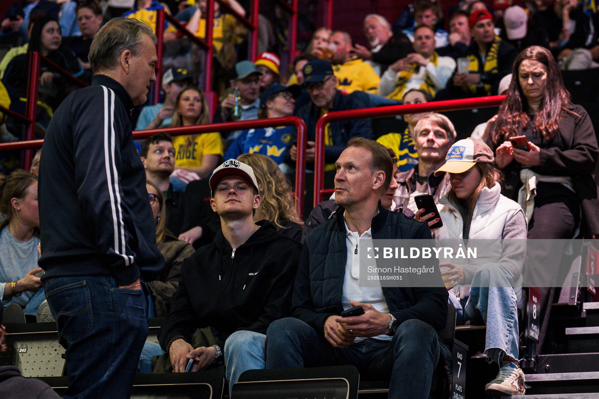 Nicklas Lidström in the stands