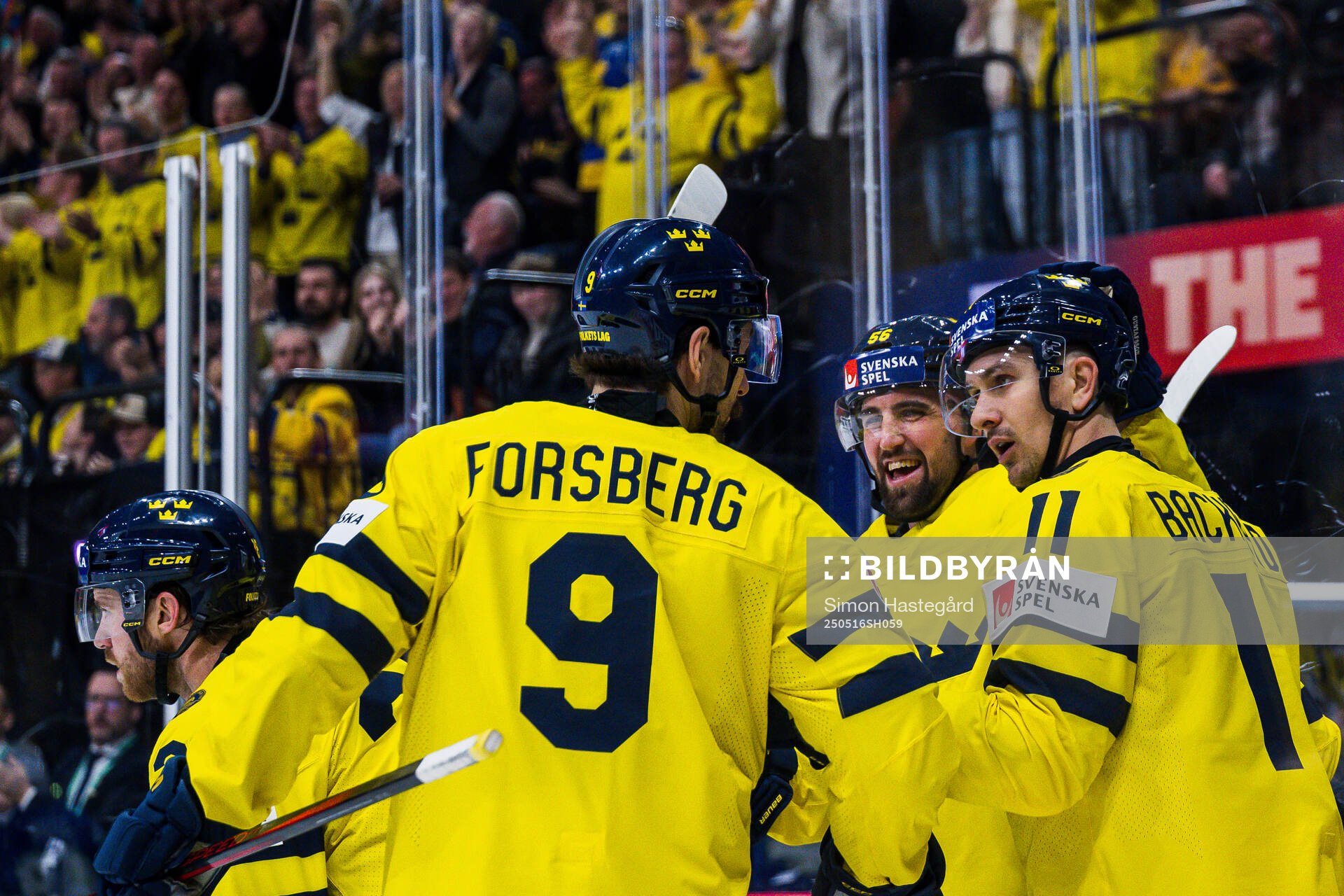 Filip Forsberg , Erik Gustafsson and Mikael Backlund of