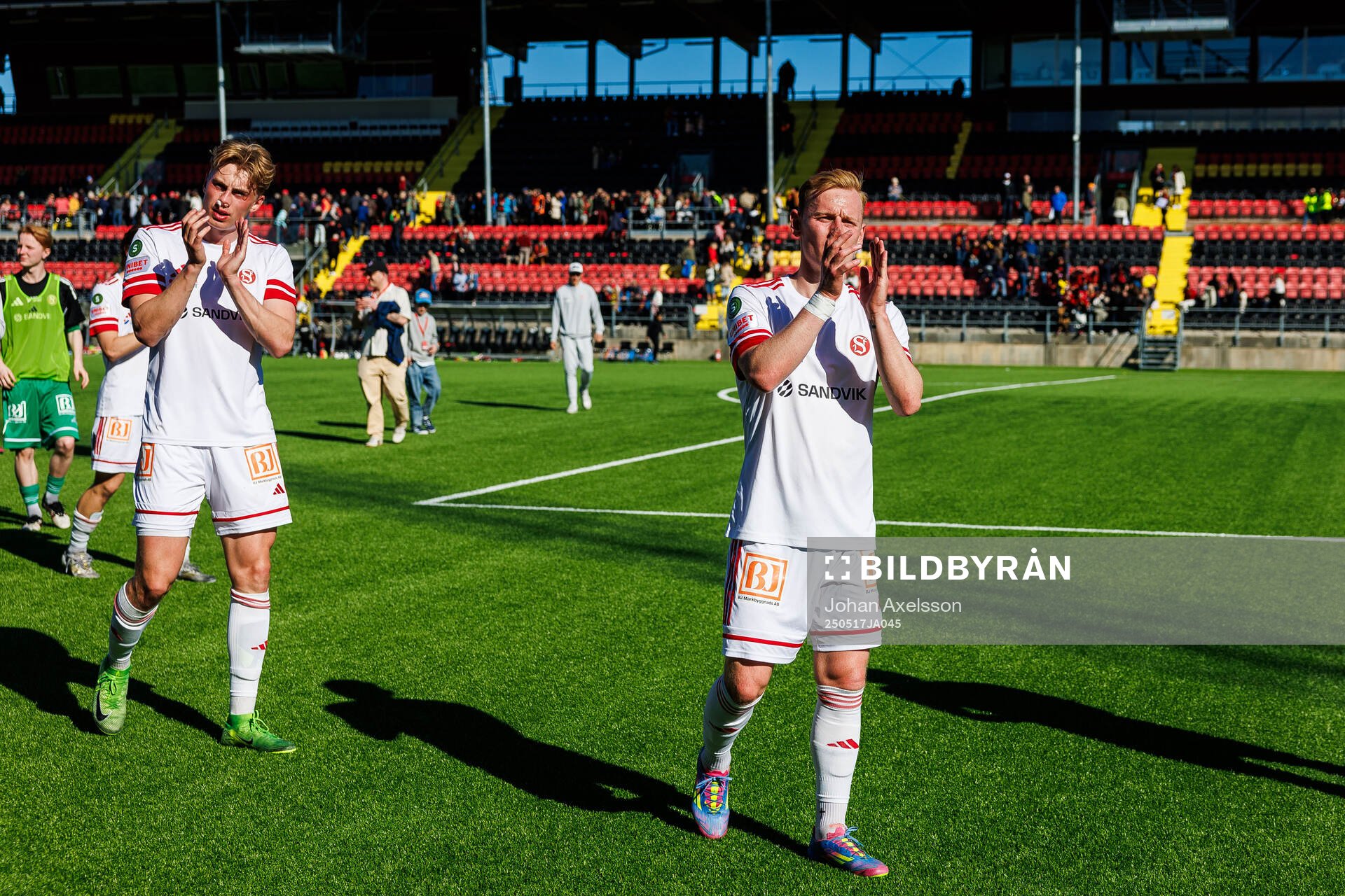 Sandvikens IFs Christopher Redenstrand efter fotbollsmatchen i Superettan mellan Östersund och Sandvikens IF den 17 maj 2025 i Östersund.