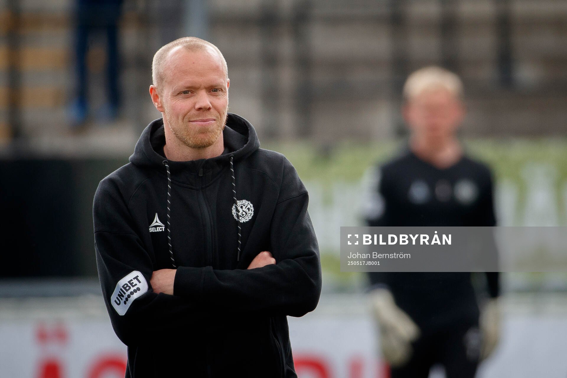 Örebros huvudtränare Patrik Haginge inför fotbollsmatchen i Superettan mellan Örebro och GIF Sundsvall den 17 maj 2025 i Örebro. 