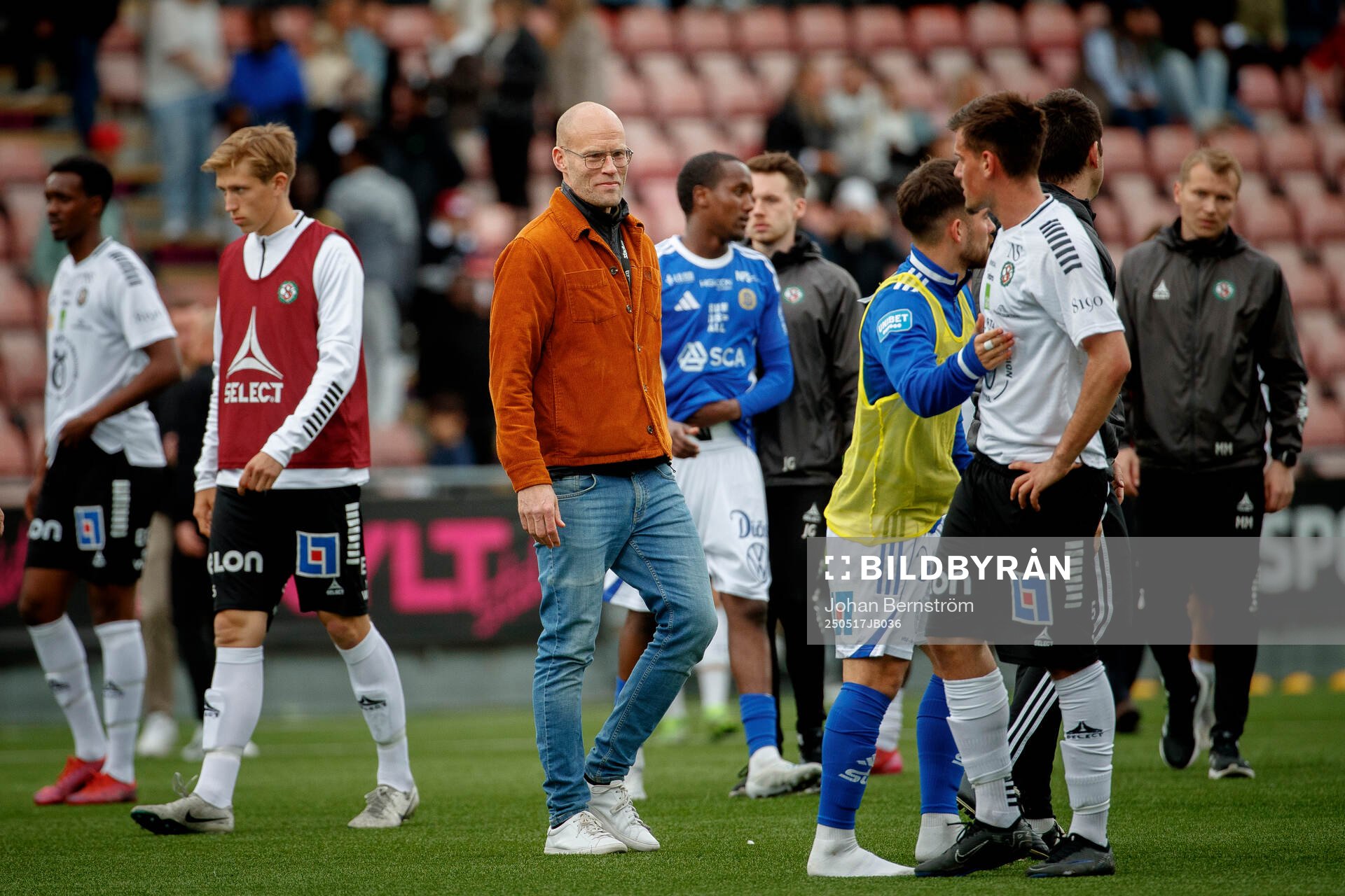 GIF Sundsvalls sportchef Joel Cedergren efter fotbollsmatchen i Superettan mellan Örebro och GIF Sundsvall den 17 maj 2025 i Örebro. 