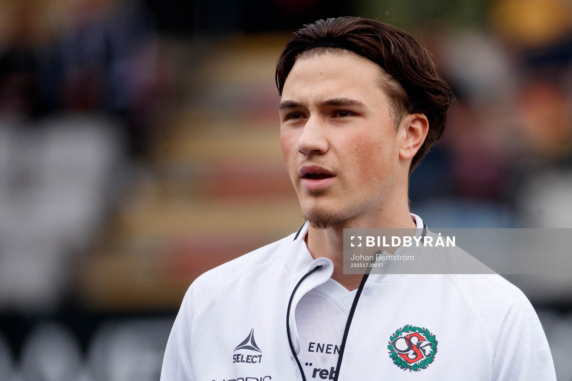 Örebros Erman Hrastovina under fotbollsmatchen i Superettan mellan Örebro och GIF Sundsvall den 17 maj 2025 i Örebro. 