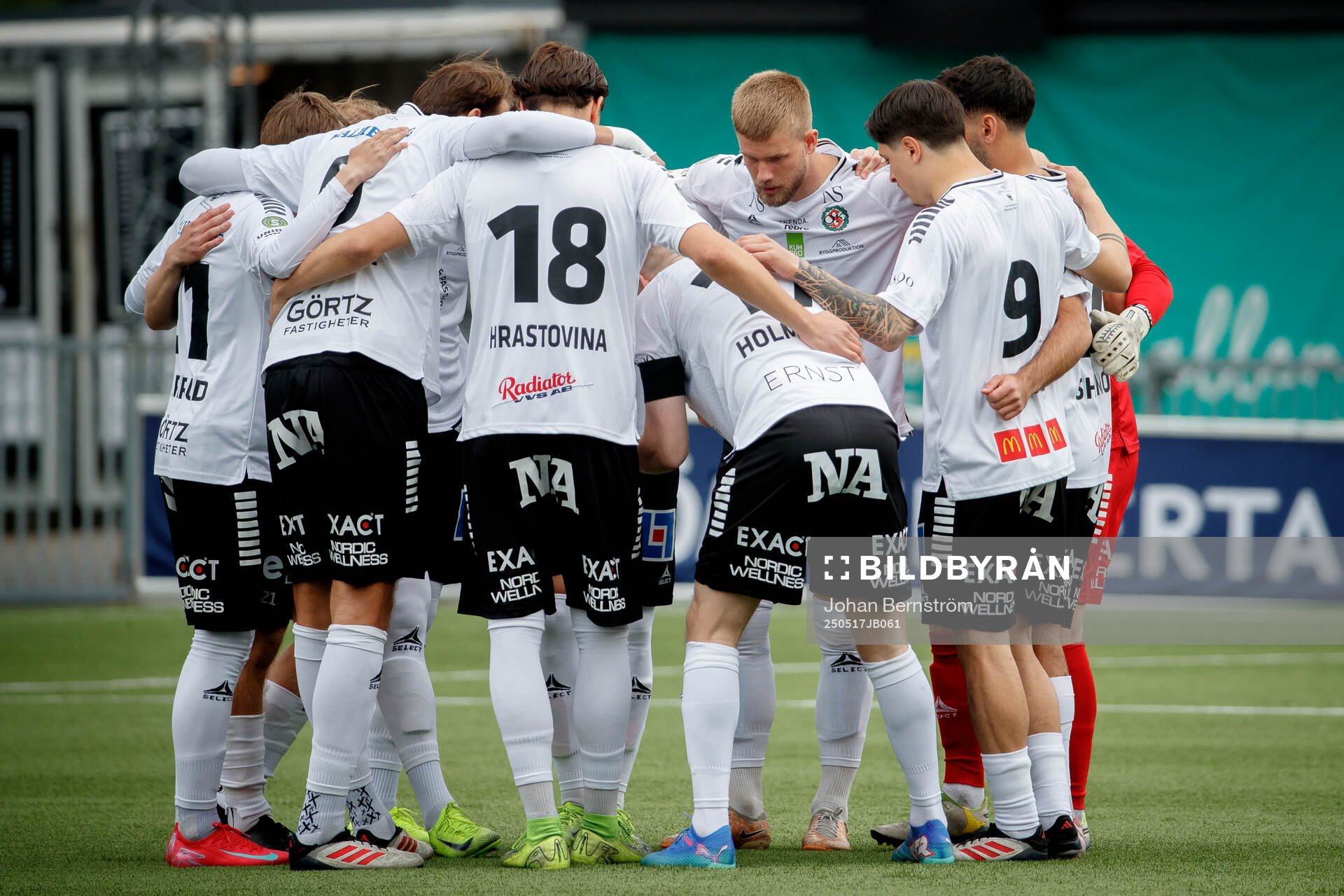 Örebros startelva inför fotbollsmatchen i Superettan mellan Örebro och GIF Sundsvall den 17 maj 2025 i Örebro. 