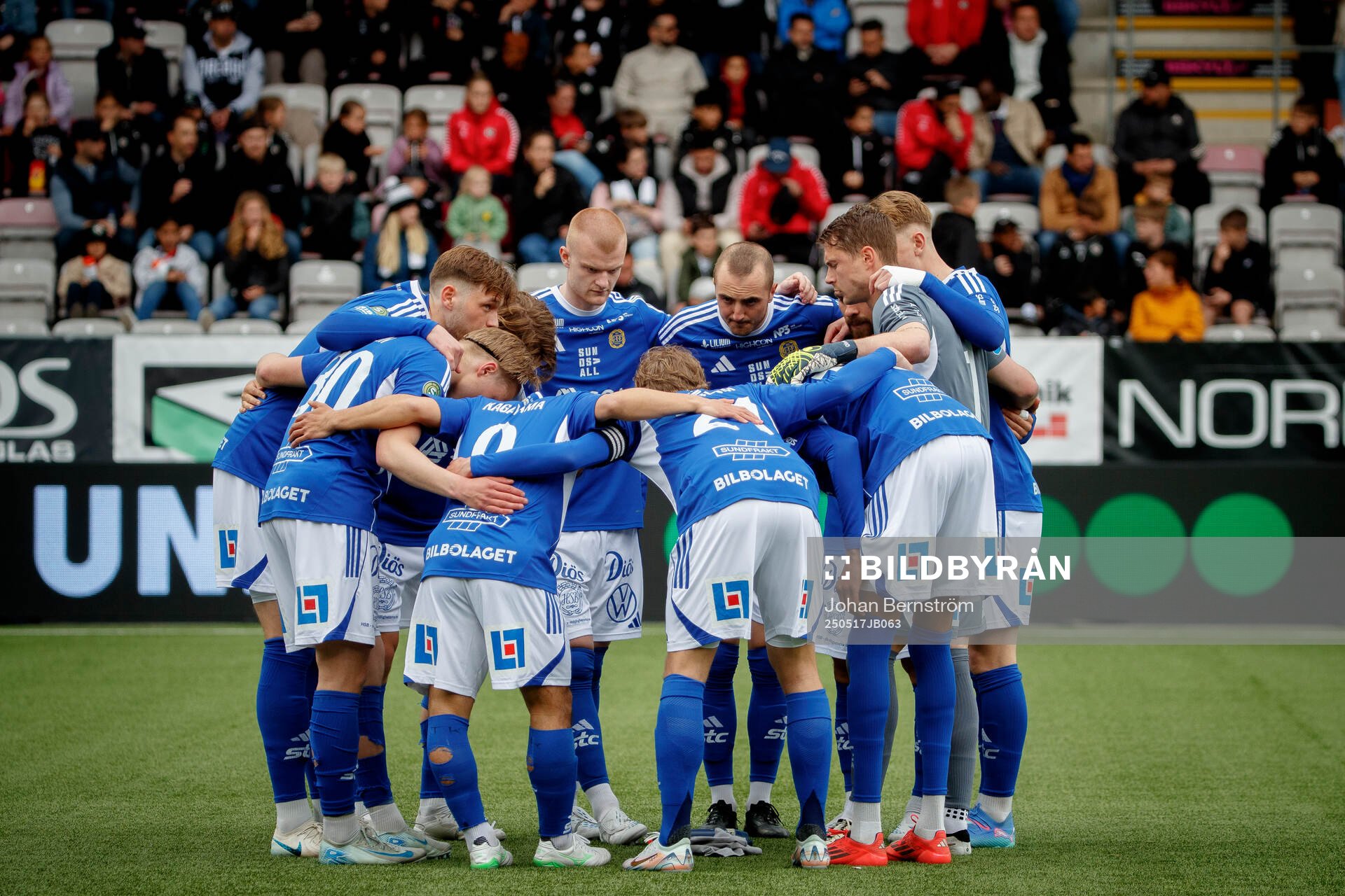 GIF Sundsvalls startelva inför fotbollsmatchen i Superettan mellan Örebro och GIF Sundsvall den 17 maj 2025 i Örebro. 