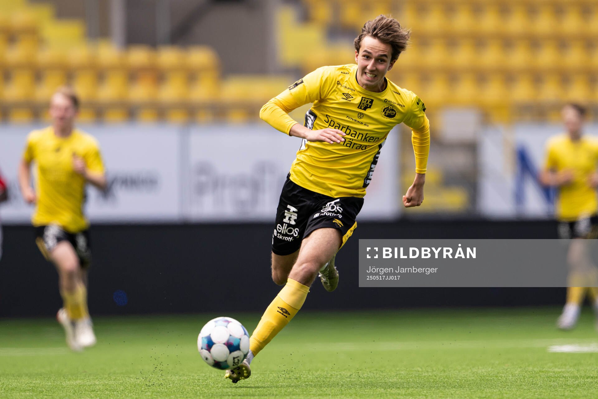 Elfsborgs Elijas Gunnergård Ortan under fotbollsmatchen i P19 Allsvenskan mellan Elfsborg och Kalmar FF den 17 maj 2025 i Borås. 