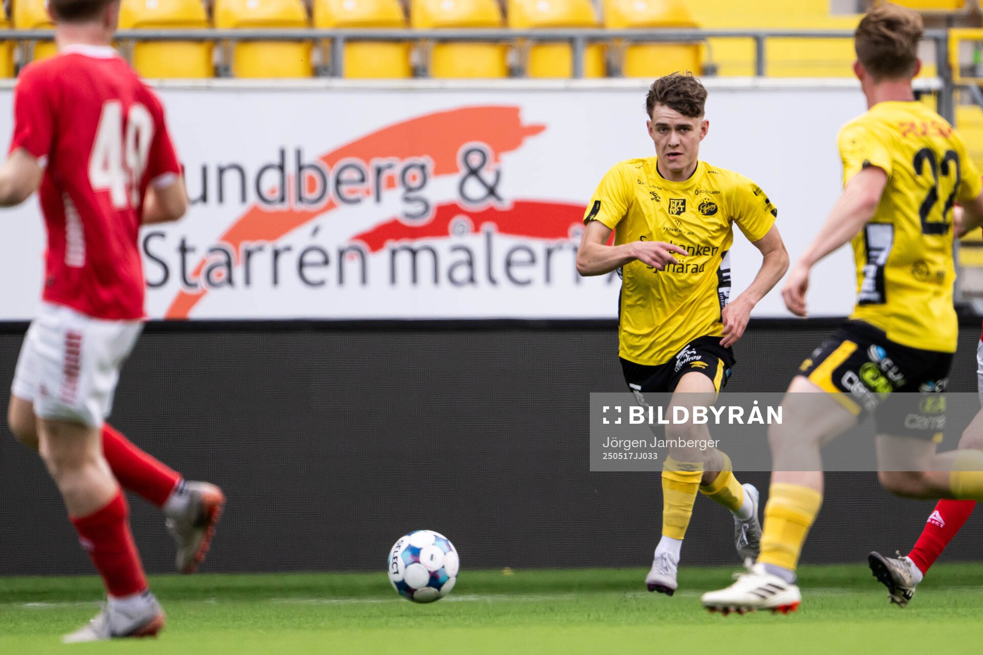 Elfsborgs Viggo Lidberg under fotbollsmatchen i P19 Allsvenskan mellan Elfsborg och Kalmar FF den 17 maj 2025 i Borås. 