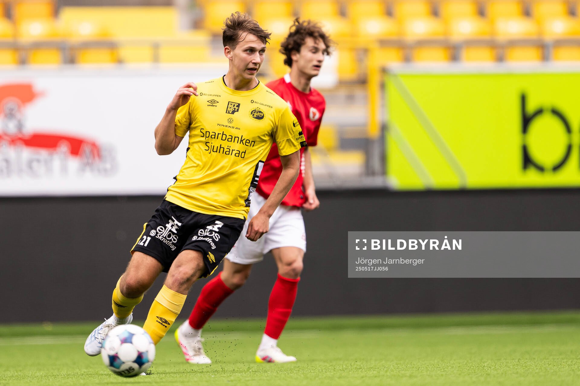 Elfsborgs Adam Wetterlov under fotbollsmatchen i P19 Allsvenskan mellan Elfsborg och Kalmar FF den 17 maj 2025 i Borås. 