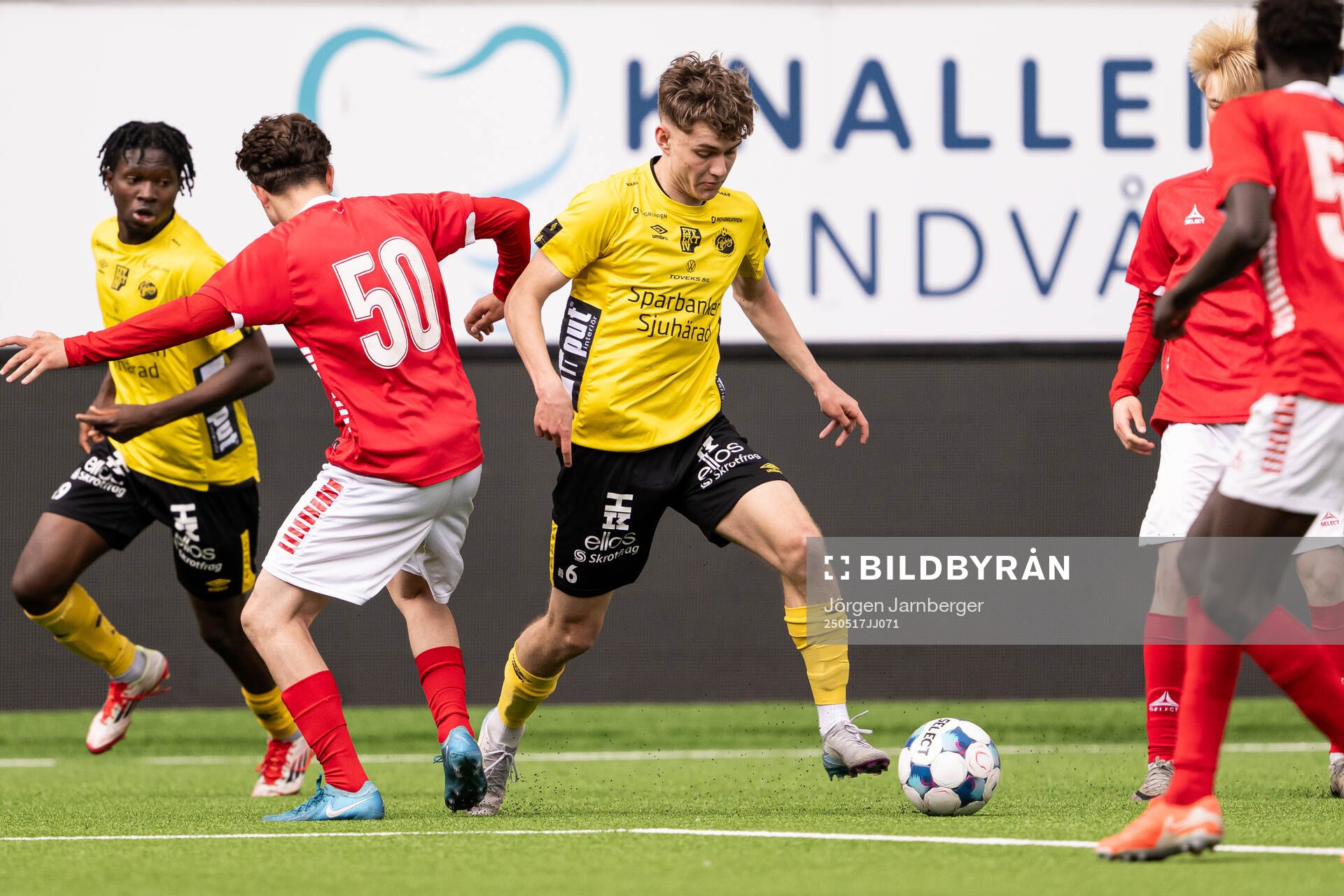 Elfsborgs Viggo Lidberg under fotbollsmatchen i P19 Allsvenskan mellan Elfsborg och Kalmar FF den 17 maj 2025 i Borås. 
