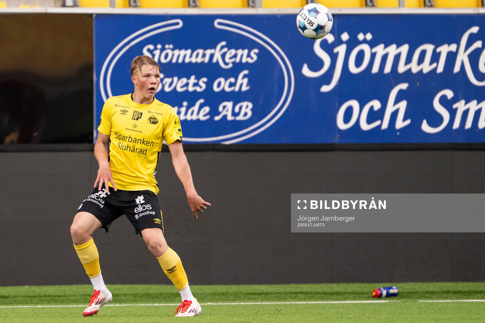 under fotbollsmatchen i P19 Allsvenskan mellan Elfsborg och Kalmar FF den 17 maj 2025 i Borås. 