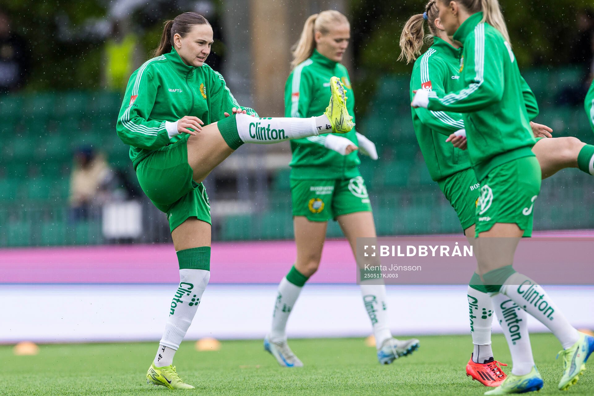 Hammarbys Vilde Hasund inför fotbollsmatchen i Damallsvenskan mellan Hammarby och Piteå den 17 maj 2025 i Stockholm. 