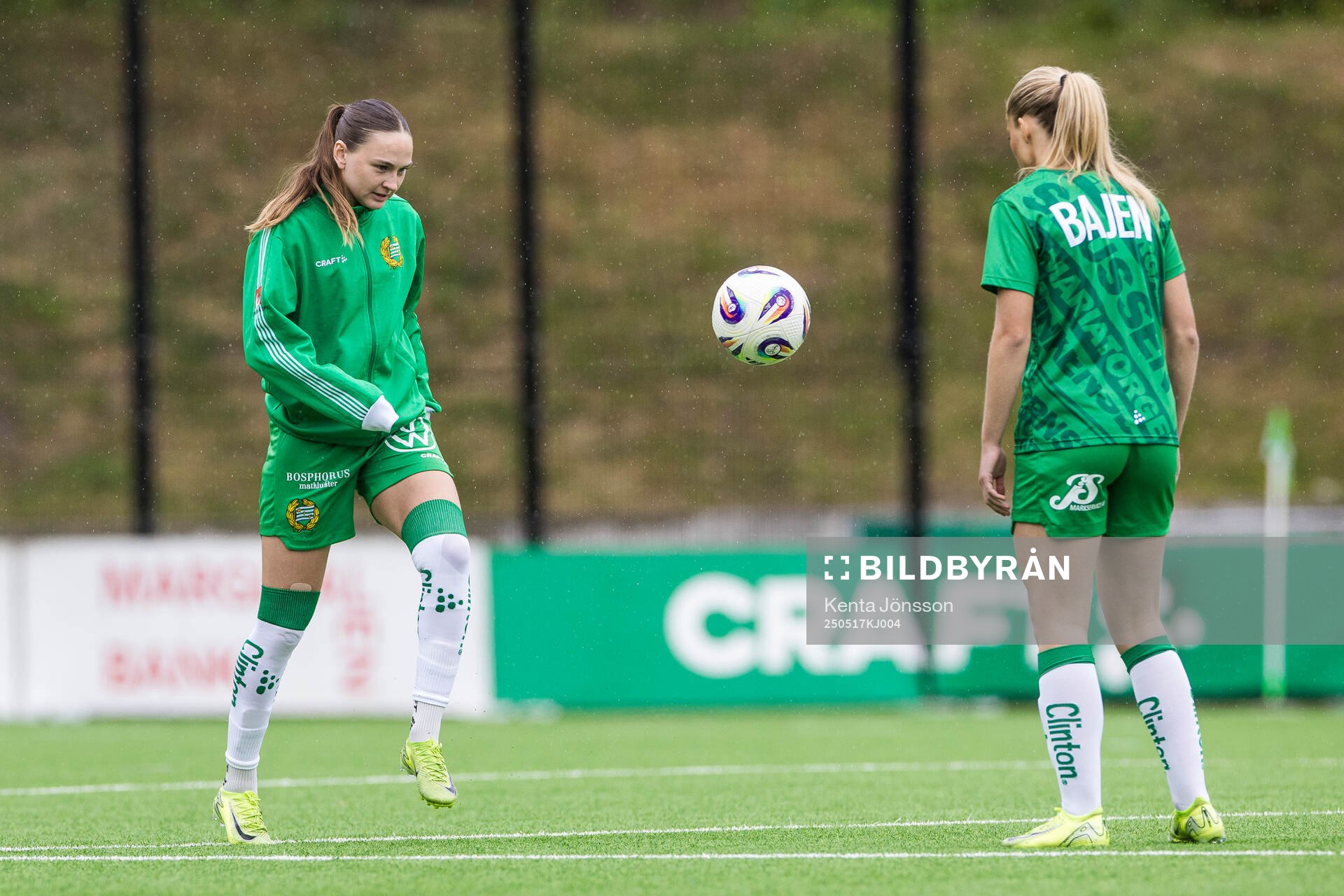 Hammarbys Vilde Hasund inför fotbollsmatchen i Damallsvenskan mellan Hammarby och Piteå den 17 maj 2025 i Stockholm. 