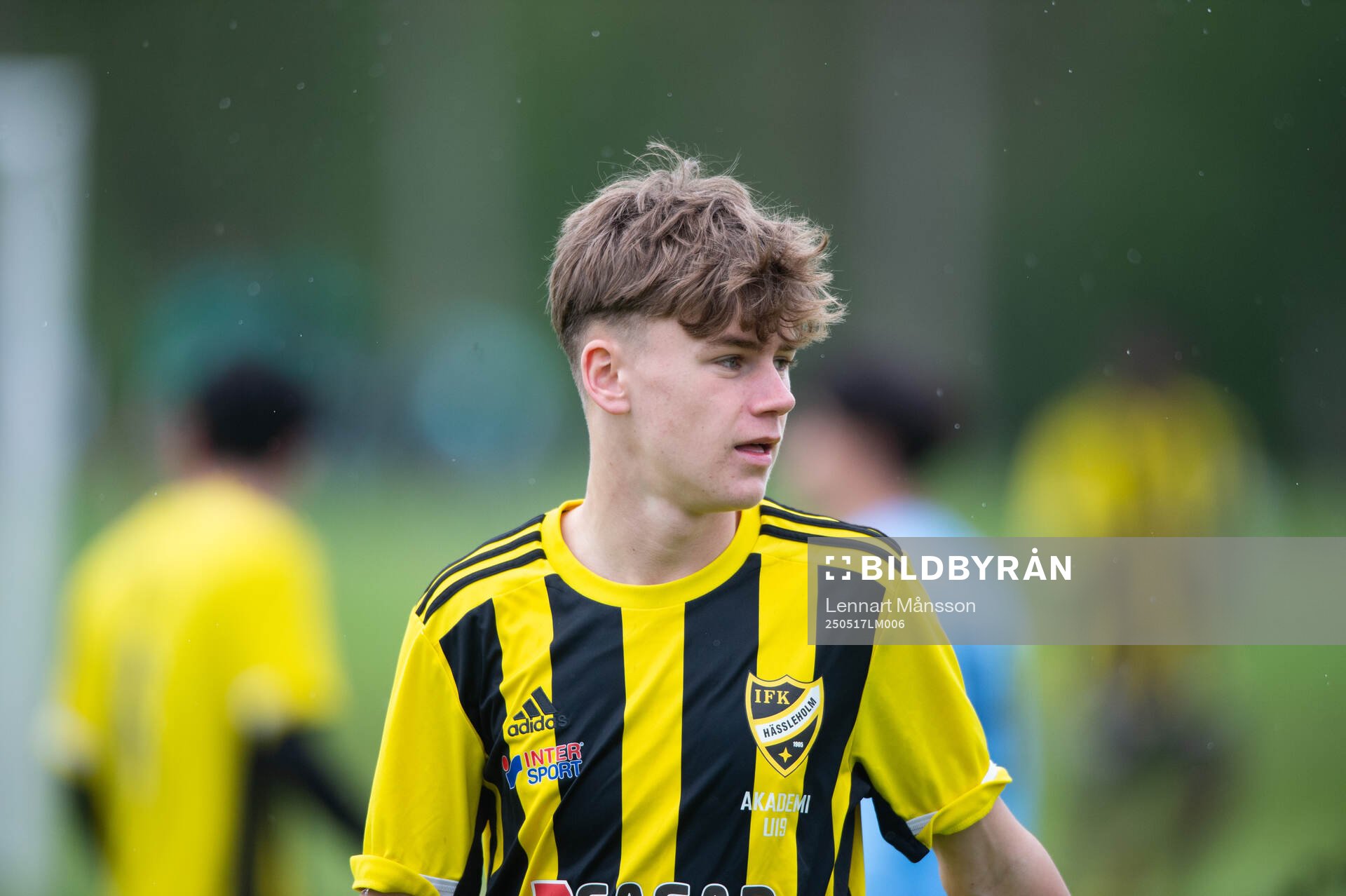 IFK Hässleholms Neo Jakobsson i matchen i P19 division 1