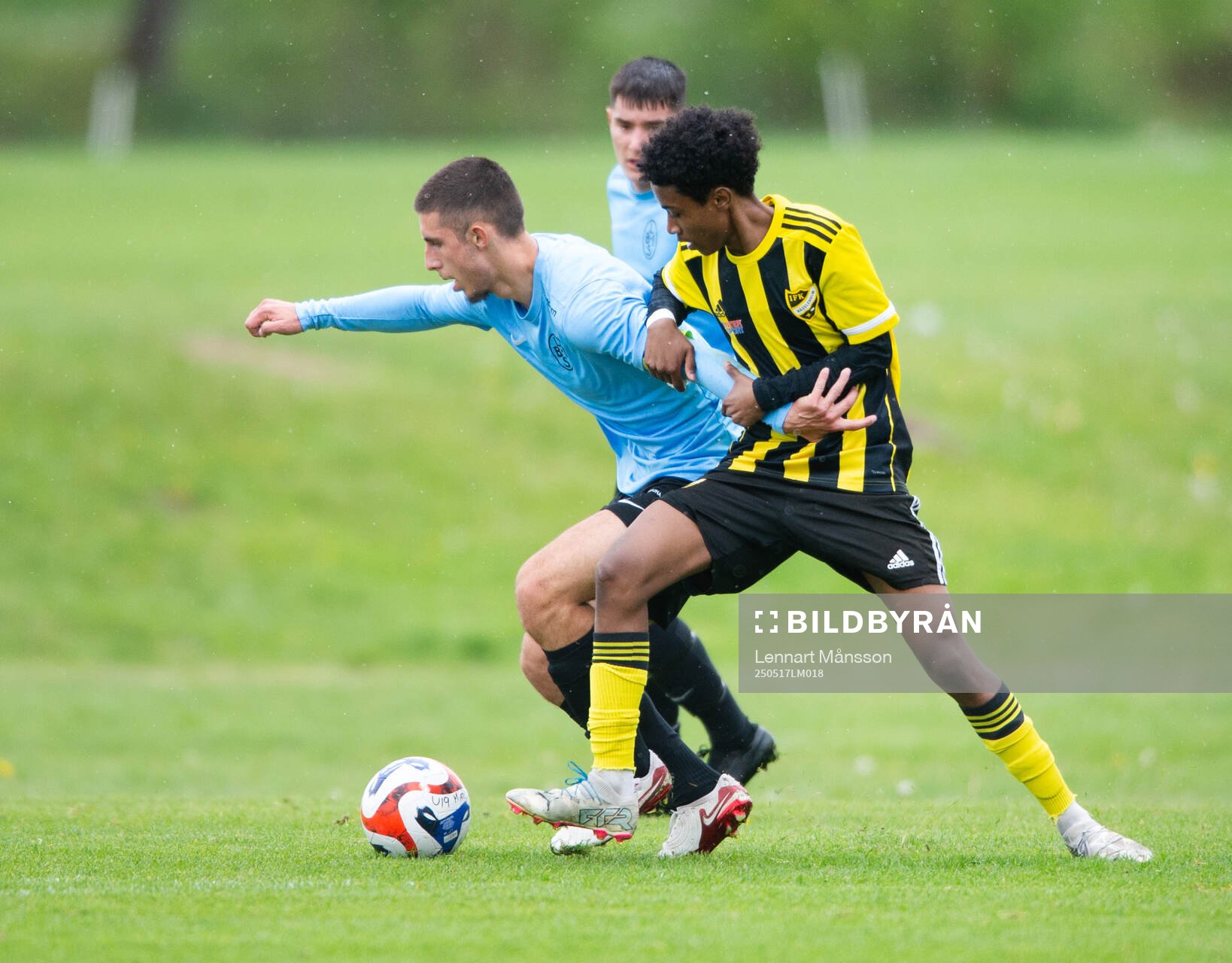 IFK Hässleholms Surafel Eyob Mehari  i matchen i P19