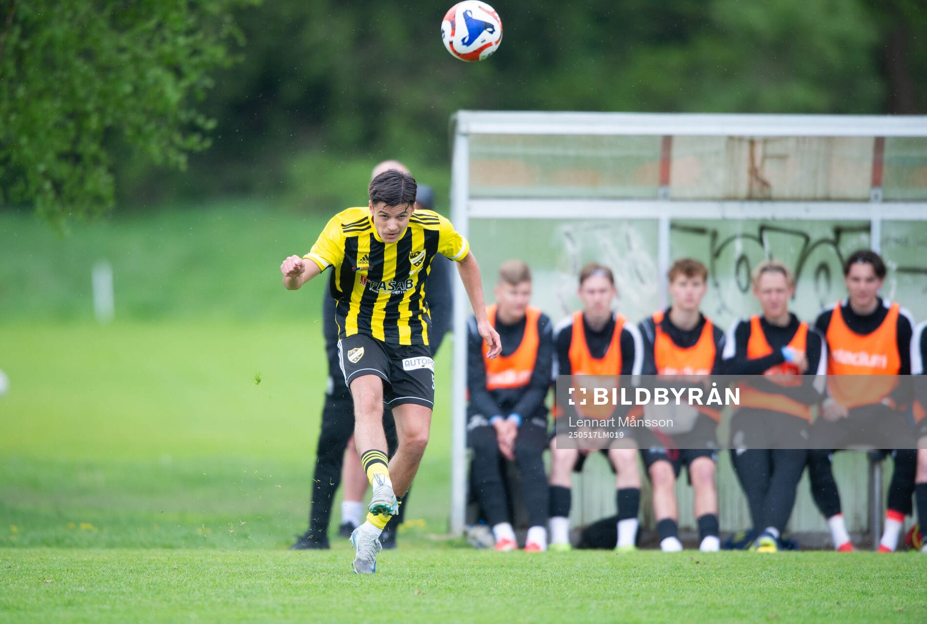 IFK Hässleholms Leon Shala i matchen i P19 division 1