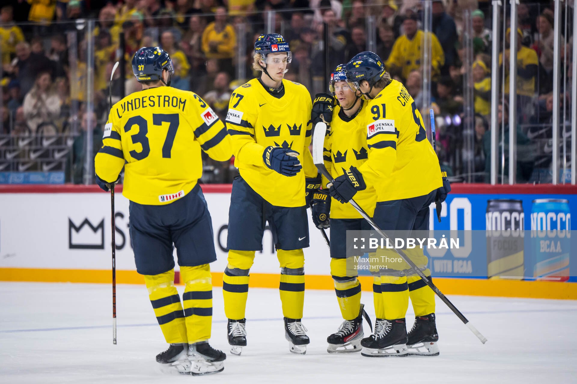 Isac Lundeström, Simon Edvinsson, Lucas Raymond and Leo