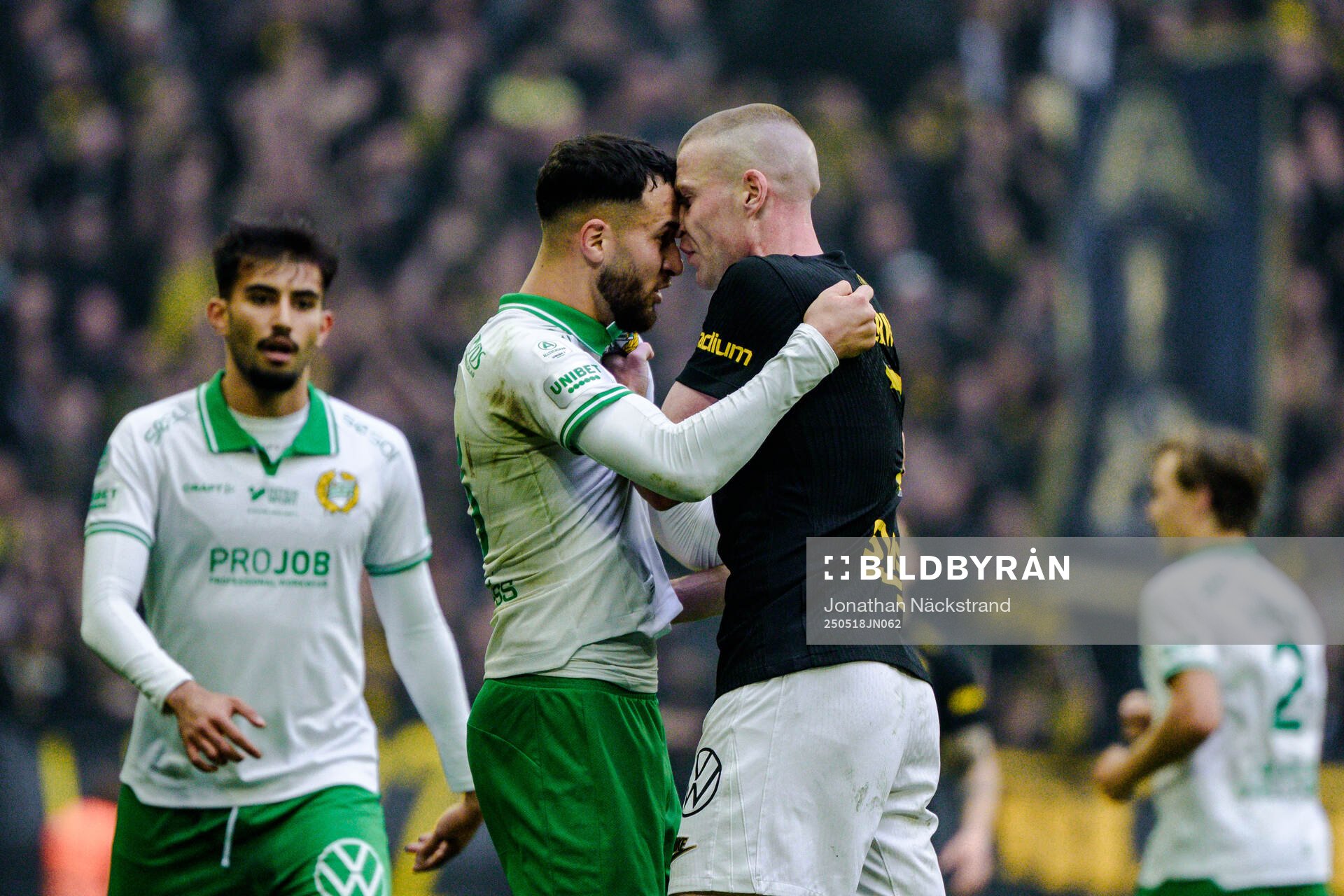 Hammarbys Abdelrahman Boudah Saidi och AIKs Thomas Poppler