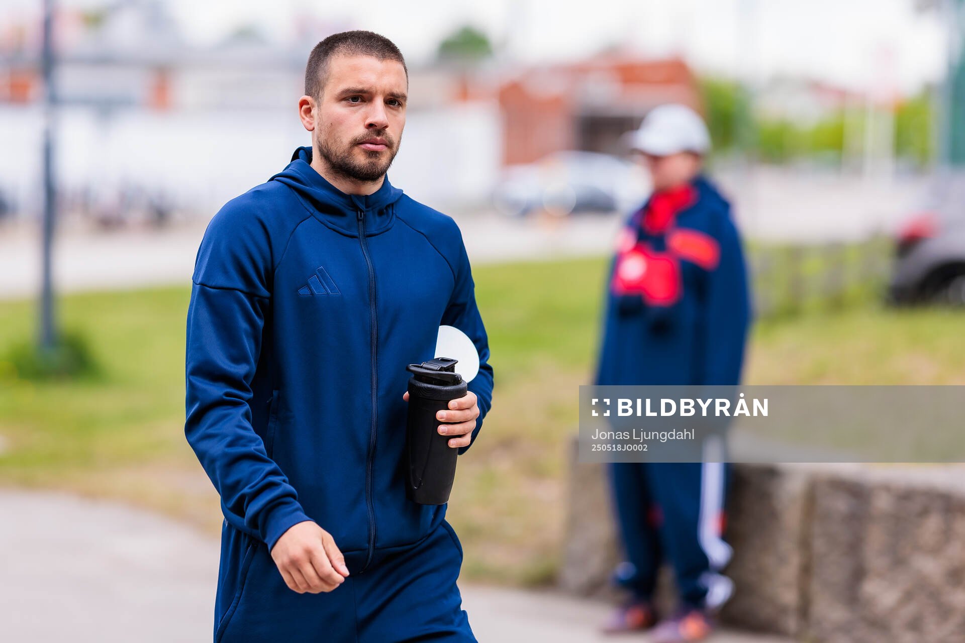Östers Vladimir Rodic inför fotbollsmatchen i Allsvenskan mellan Öster och GAIS den 18 maj 2025 i Växjö. 