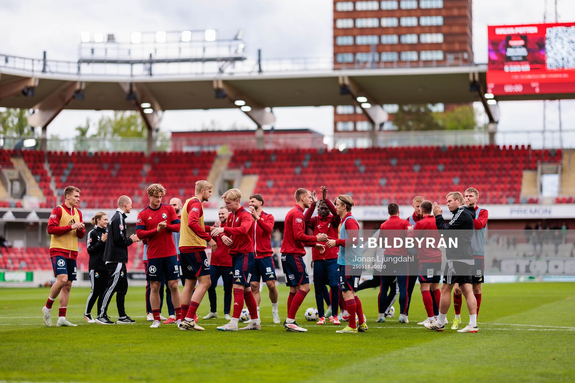 Under fotbollsmatchen i Allsvenskan mellan Öster och GAIS den 18 maj 2025 i Växjö. 