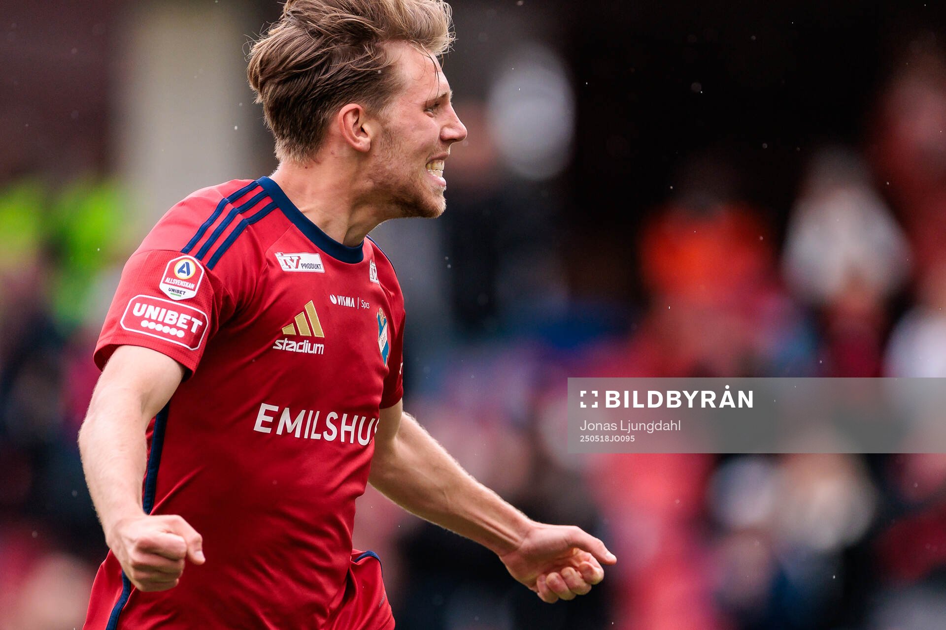Östers Noah Söderberg jublar