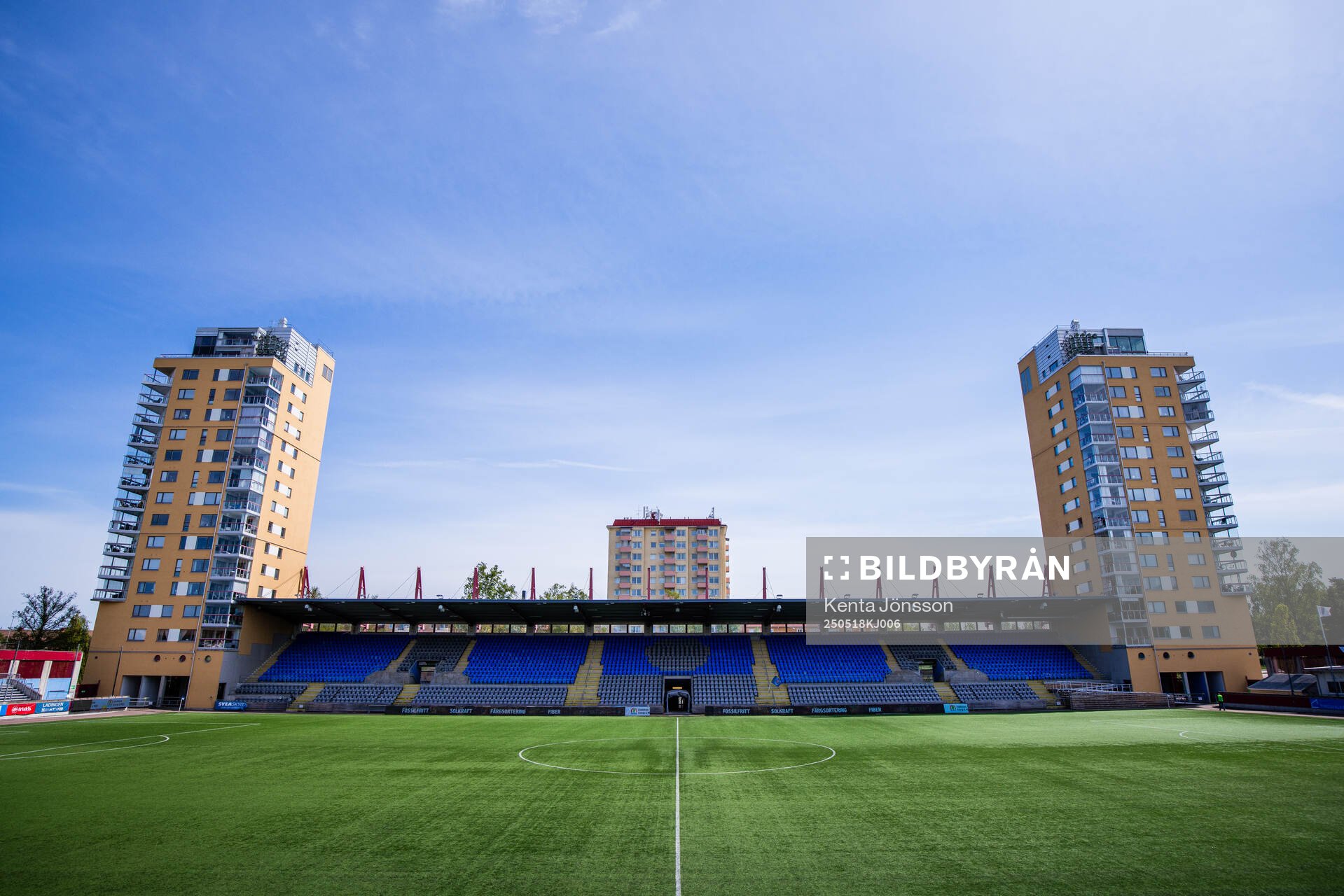 Tunavallen inför fotbollsmatchen i Elitettan mellan Eskilstuna United och KIF Örebro den 18 maj 2025 i Eskilstuna. 