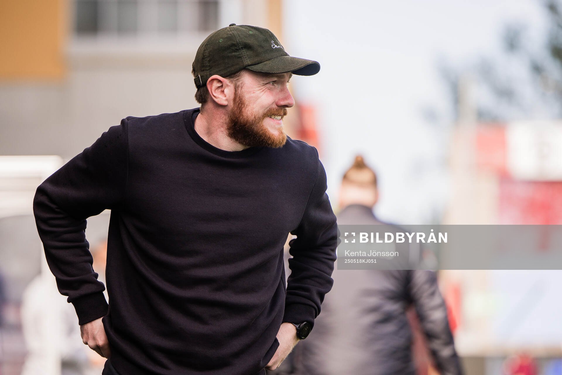 KIF Örebros tränare Fredrik Andersson under fotbollsmatchen i Elitettan mellan Eskilstuna United och KIF Örebro den 18 maj 2025 i Eskilstuna.