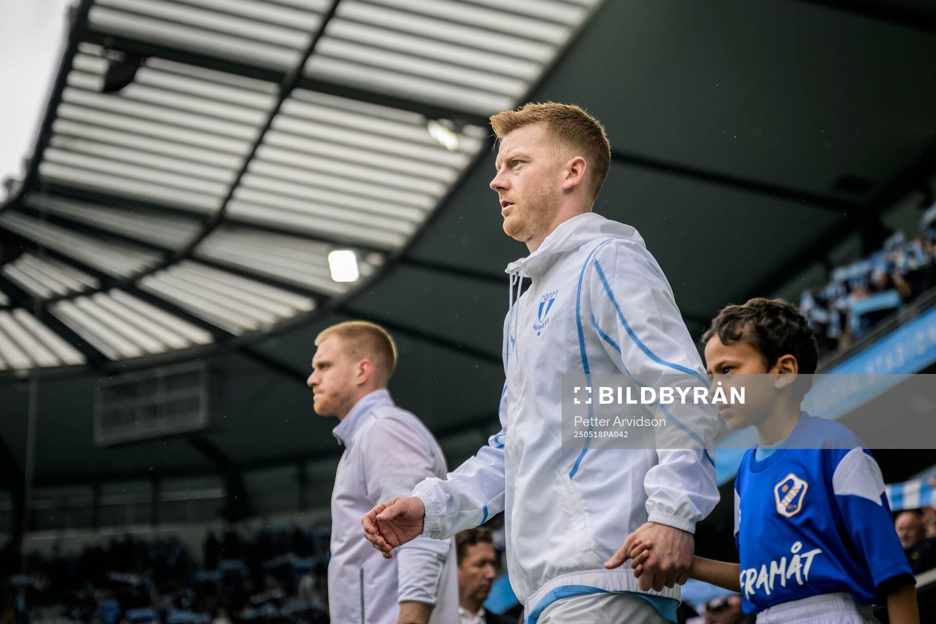 Malmö FFs Anders Christiansen inför fotbollsmatchen i Allsvenskan mellan Malmö FF och Halmstad den 18 maj 2025 i Malmö. 
