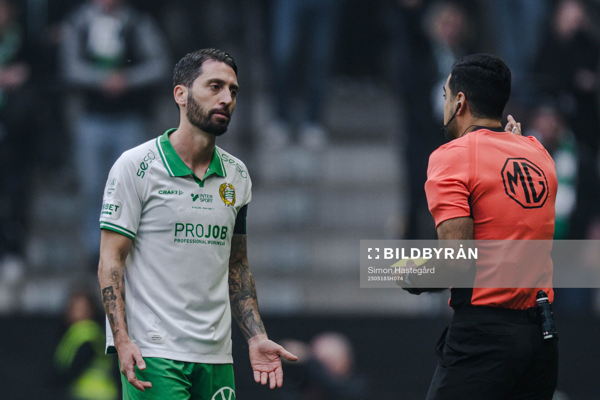 Hammarbys Nahir Besara reagerar på domslut