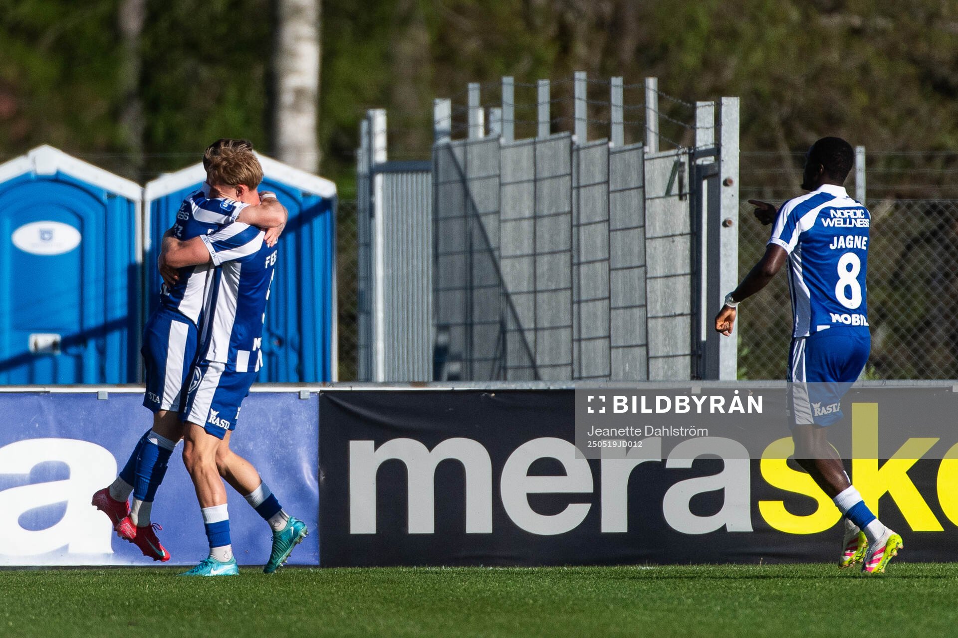 IFK Göteborgs Tobias Heintz och Max Fenger jublar