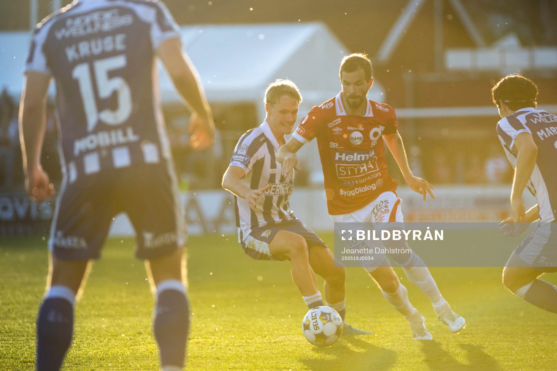 Degerfors Sebastian Ohlsson under fotbollsmatchen i Allsvenskan mellan Degerfors och IFK Göteborg den 19 maj 2025 i Degerfors. 