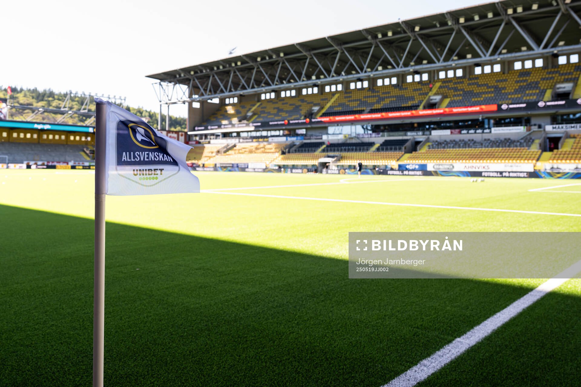Borås Arena inför fotbollsmatchen i Allsvenskan mellan Elfsborg och Djurgården den 19 maj 2025 i Borås. 