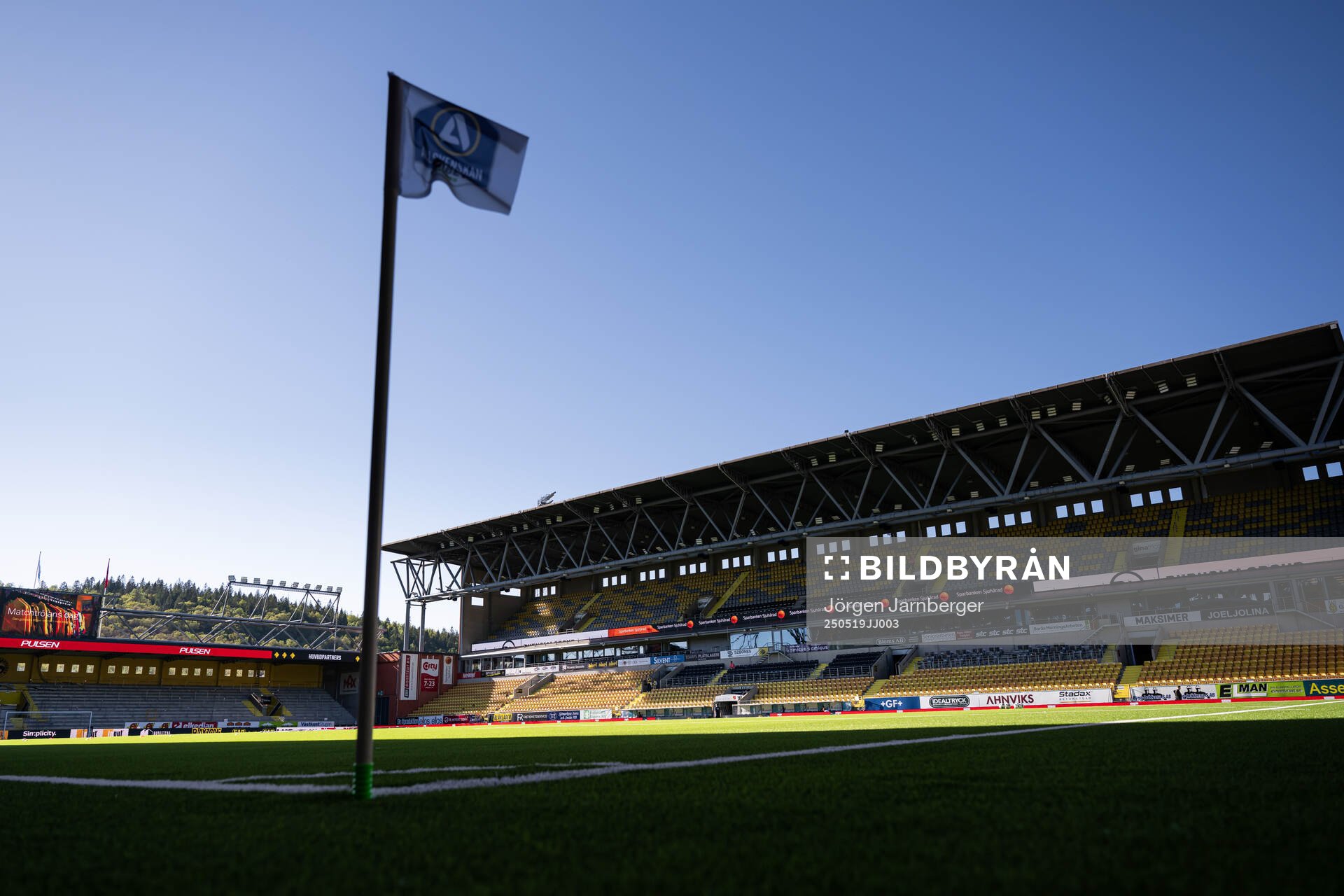 Borås Arena inför fotbollsmatchen i Allsvenskan mellan Elfsborg och Djurgården den 19 maj 2025 i Borås. 