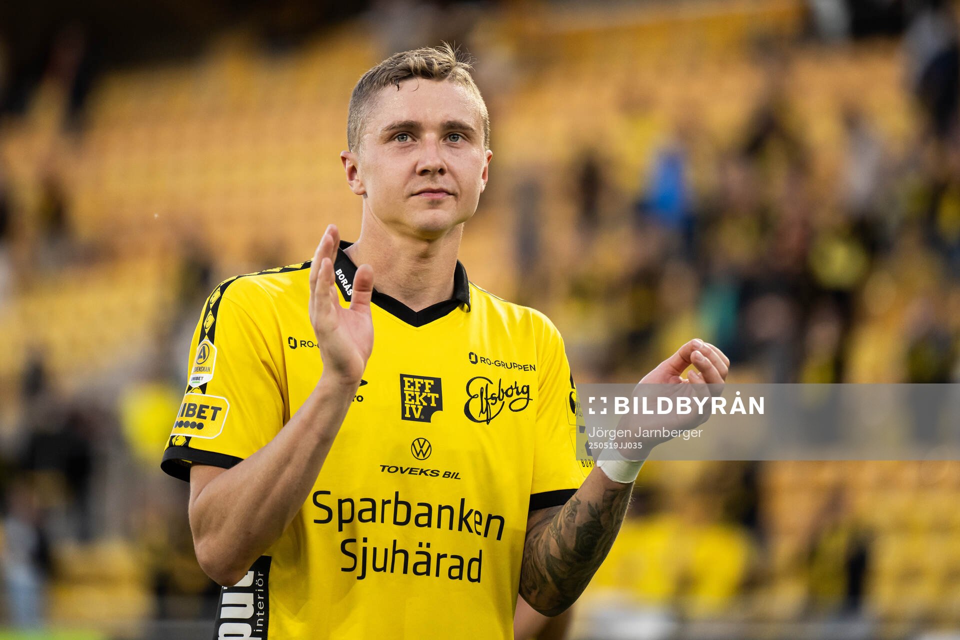 Elfsborgs Sebastian Holmen jublar