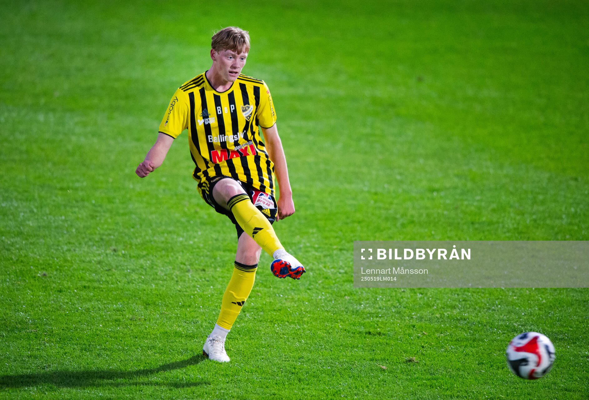 IFK Hässleholms Fabian Arvidsson i matchen i DM mellan IFK