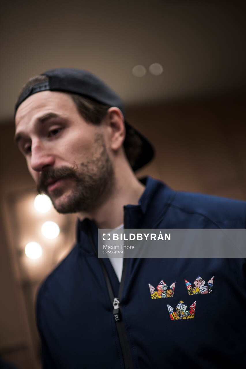 Filip Forsberg of Sweden at a press event