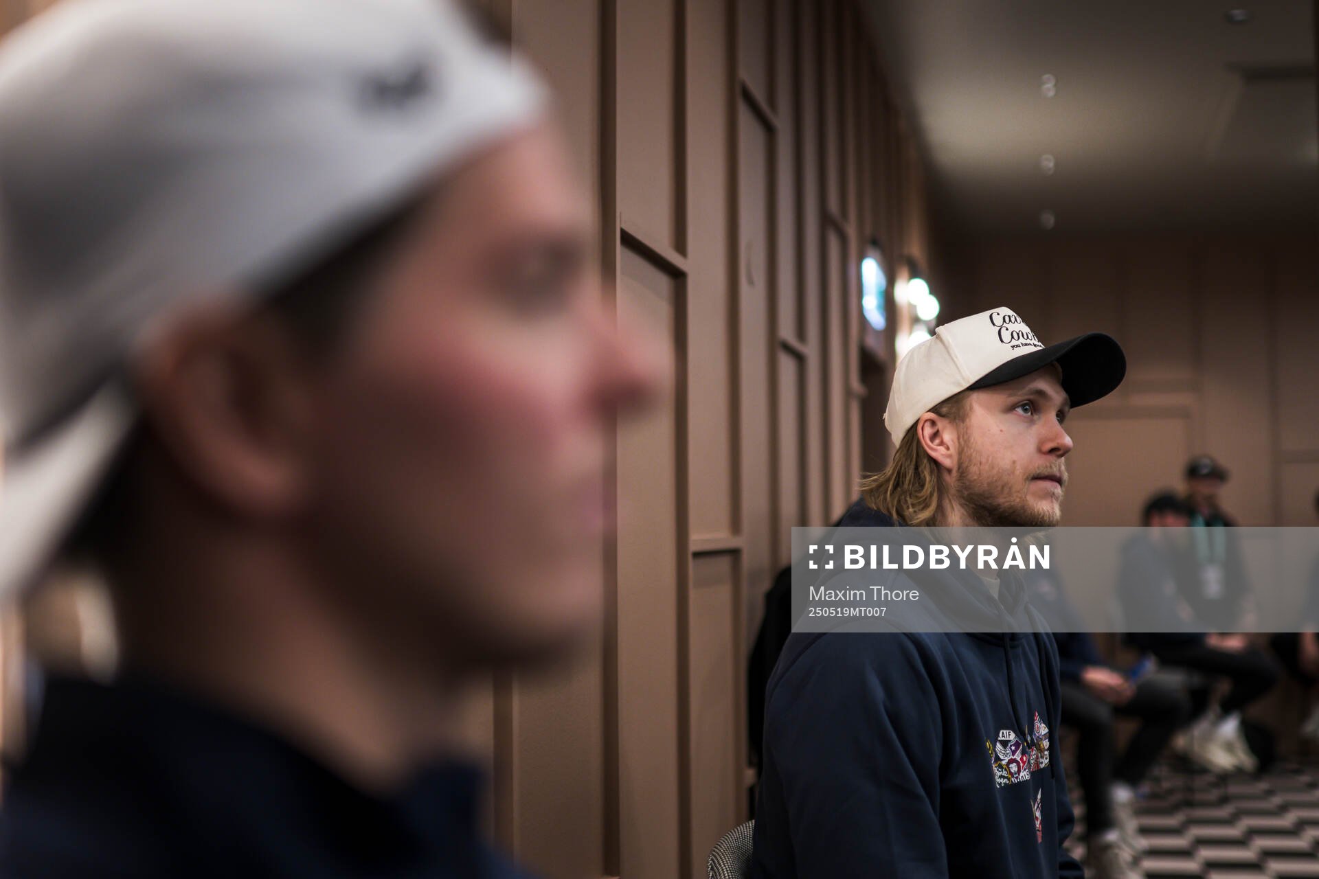 William Karlsson of Sweden at a press event