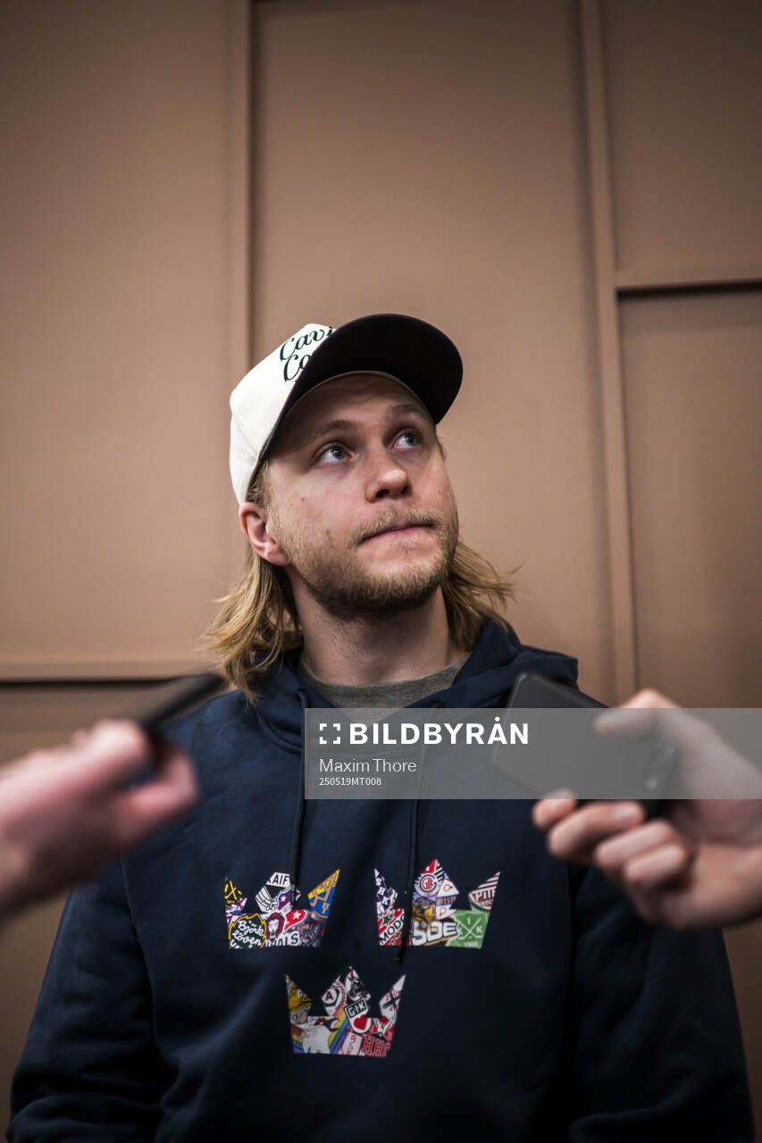 William Karlsson of Sweden at a press event