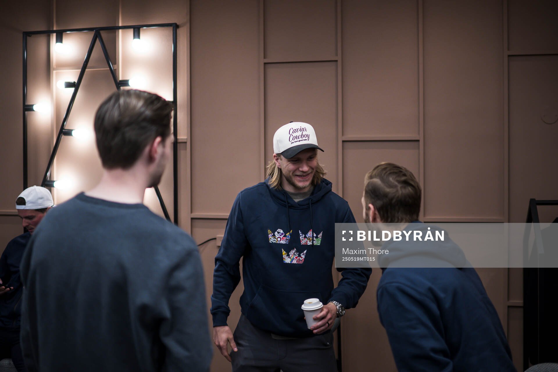 William Karlsson of Sweden at a press event