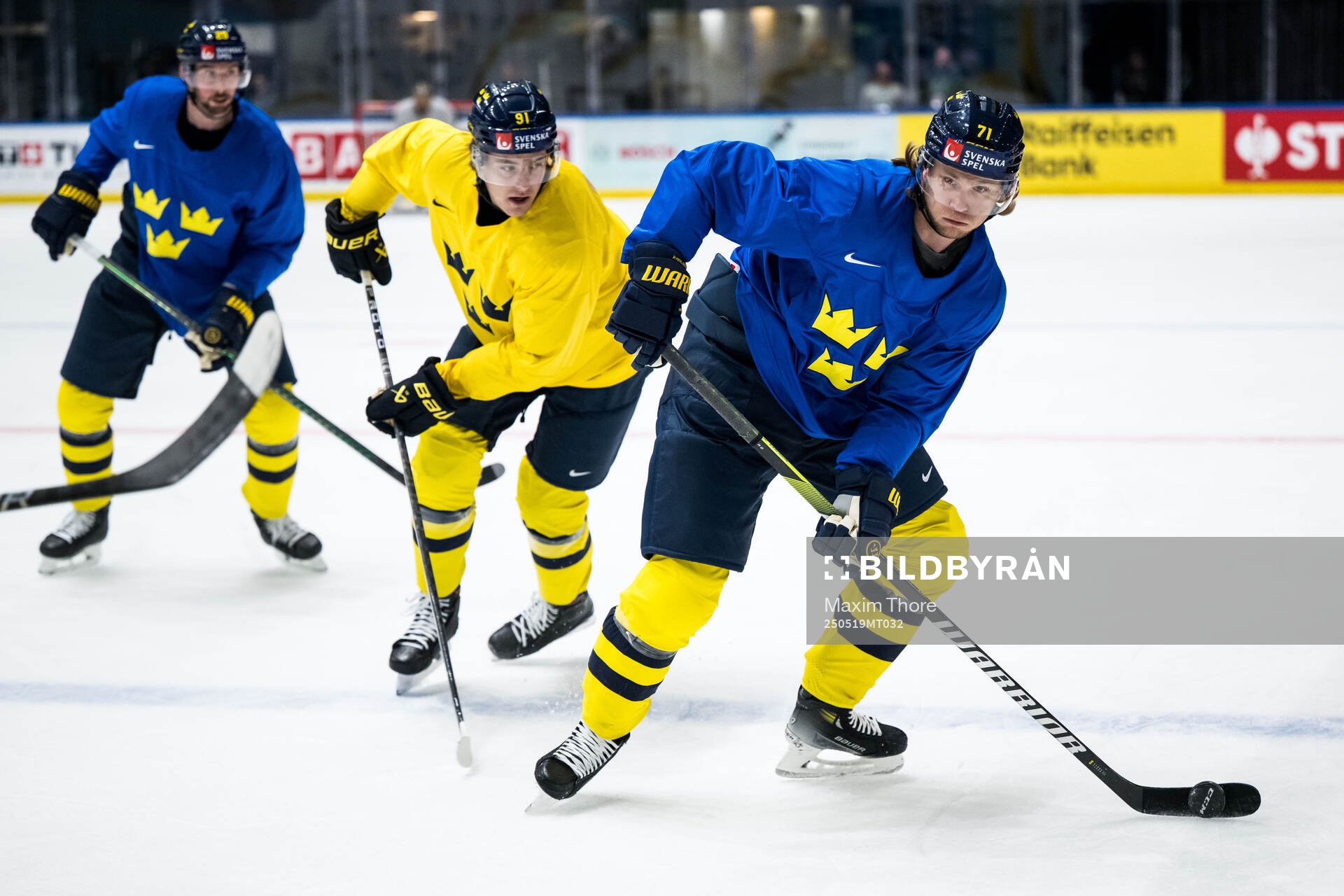 Leo Carlsson and William Karlsson of Sweden at a practice