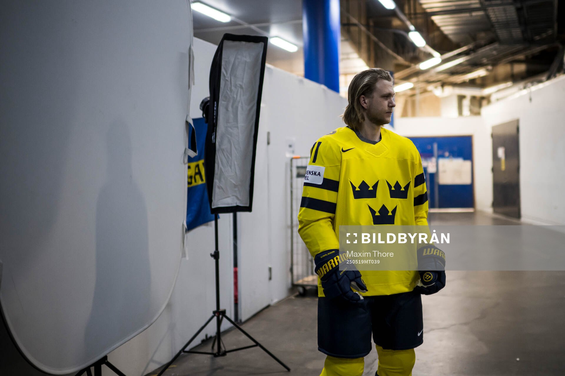 William Karlsson of Sweden in the studio