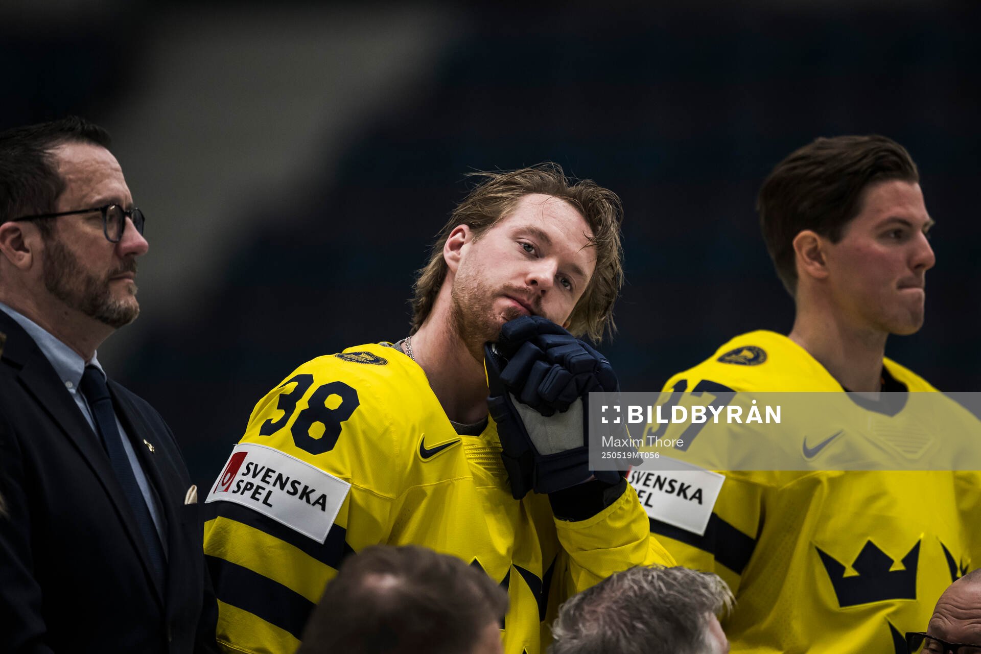 Rasmus Sandin and Isac Lundeström of Sweden at the