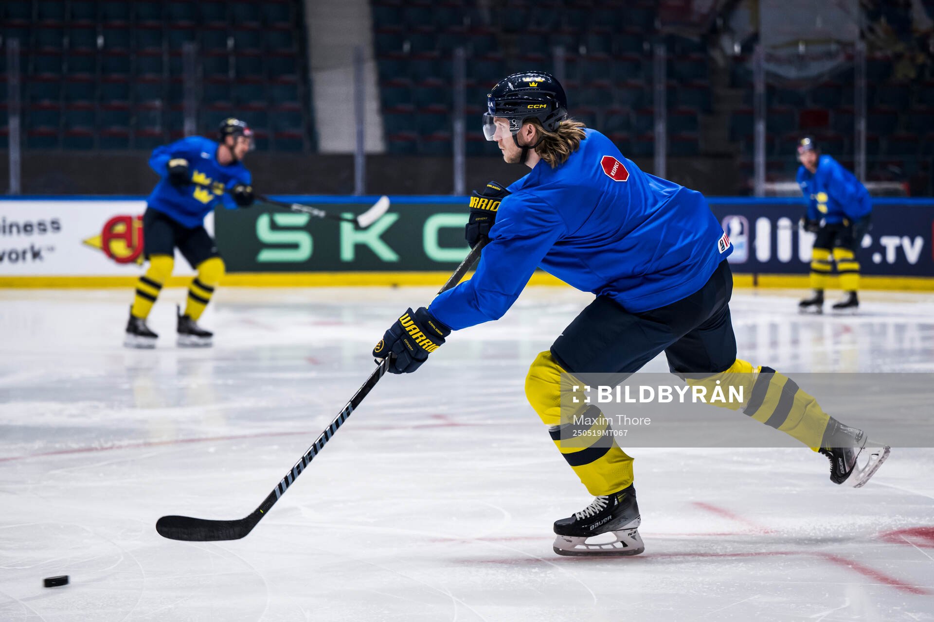 William Karlsson of Sweden at a practice session