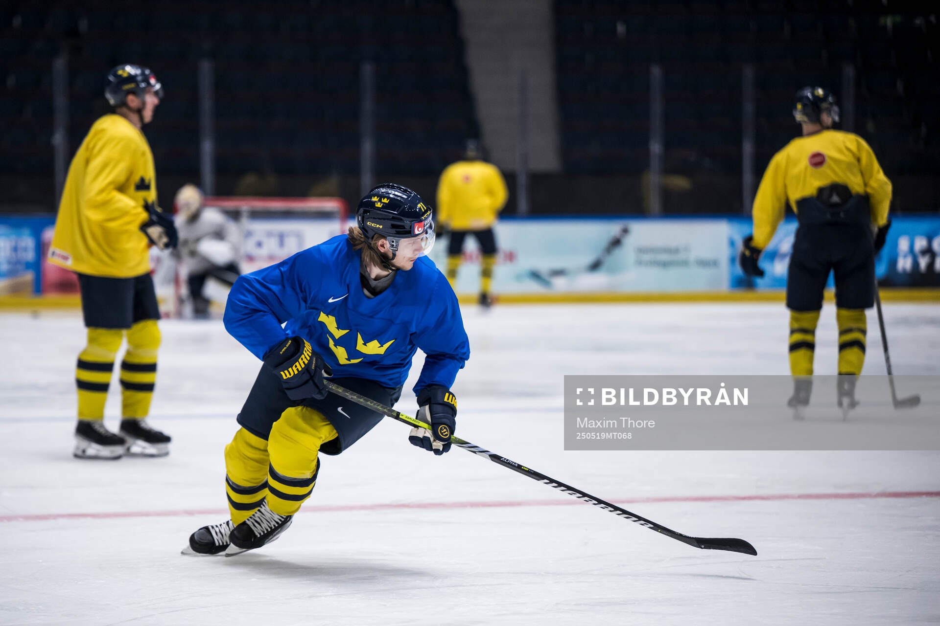 William Karlsson of Sweden at a practice session