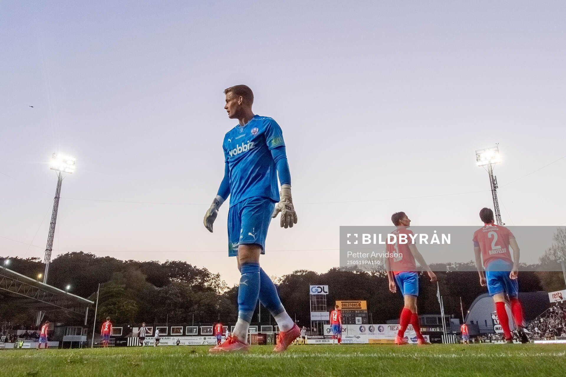 Helsingborgs målvakt Johan Brattberg deppar