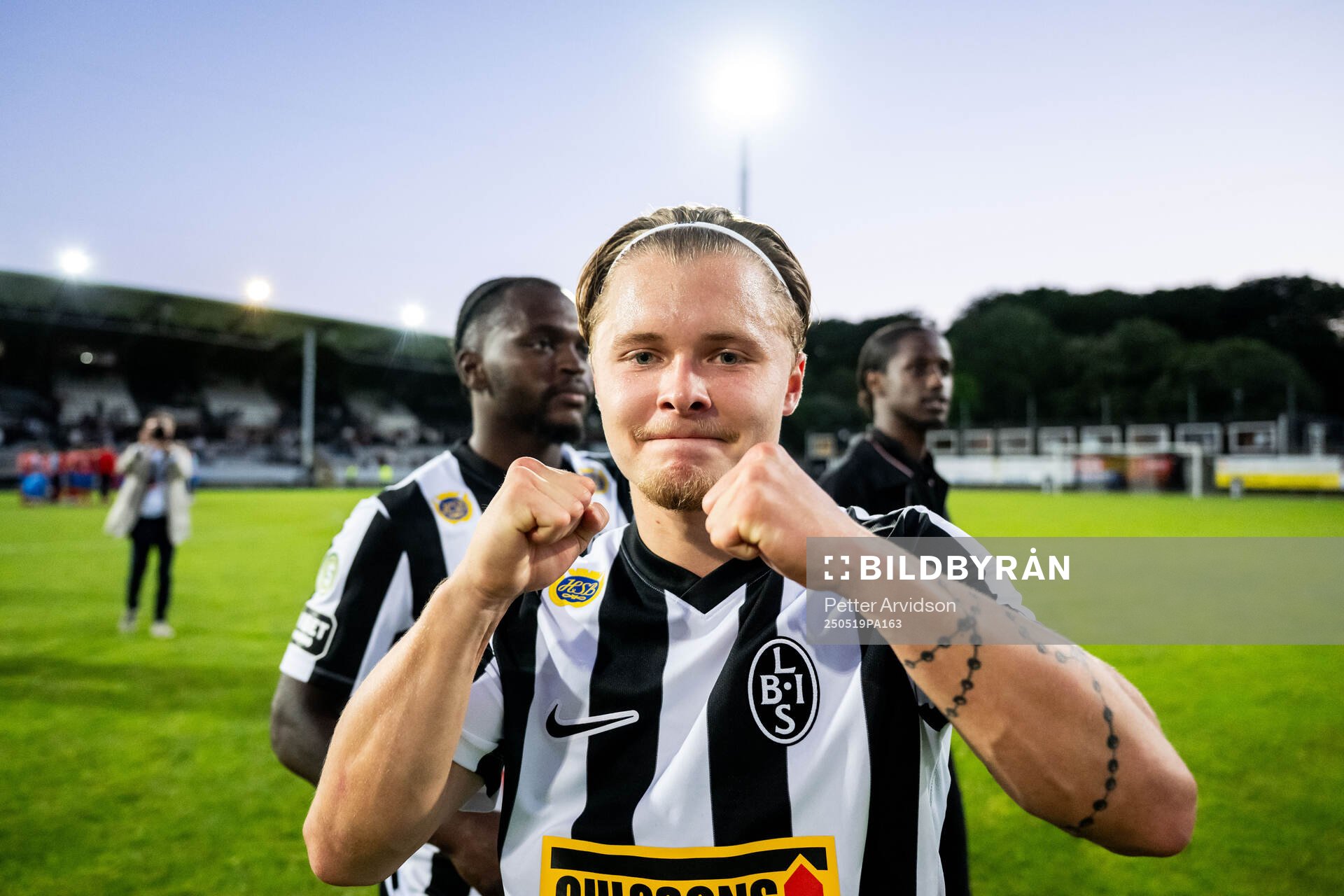 Landskronas Vincent Sundberg jublar