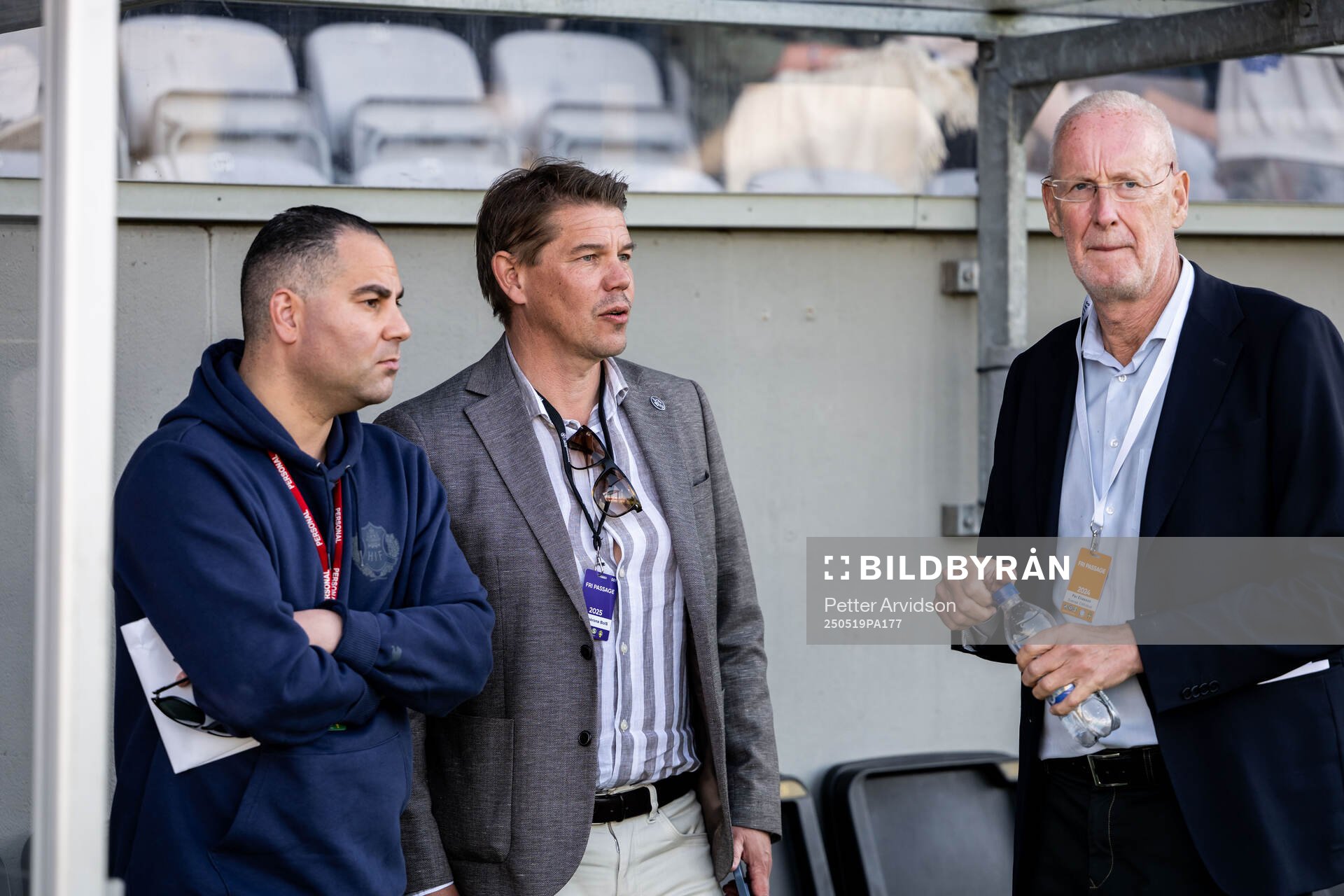Helsingborgs klubbchef Reda Chahrour och Landskronas