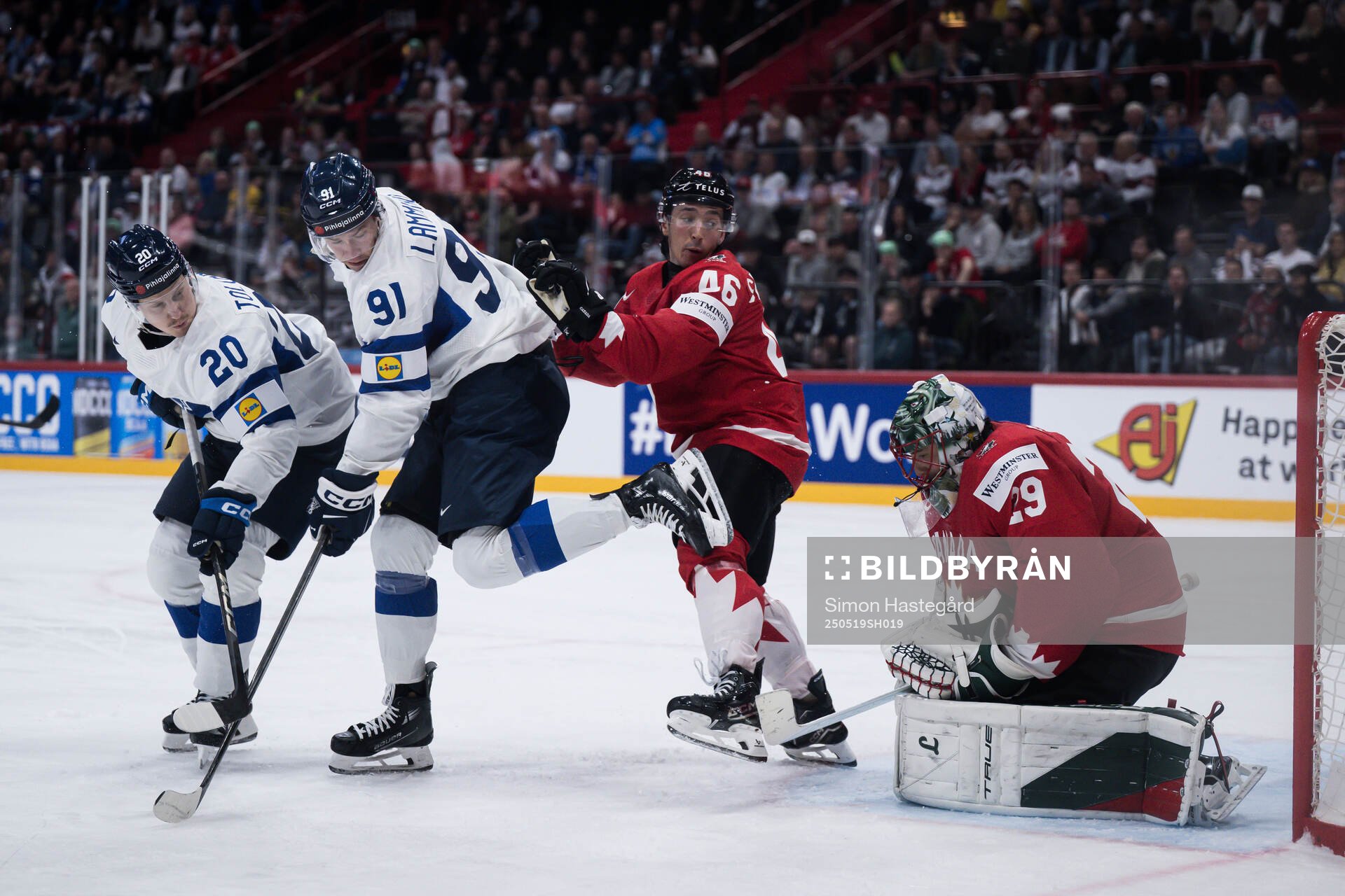 Eeli Tolvanen and Juho Lammikko of Finland and Jared