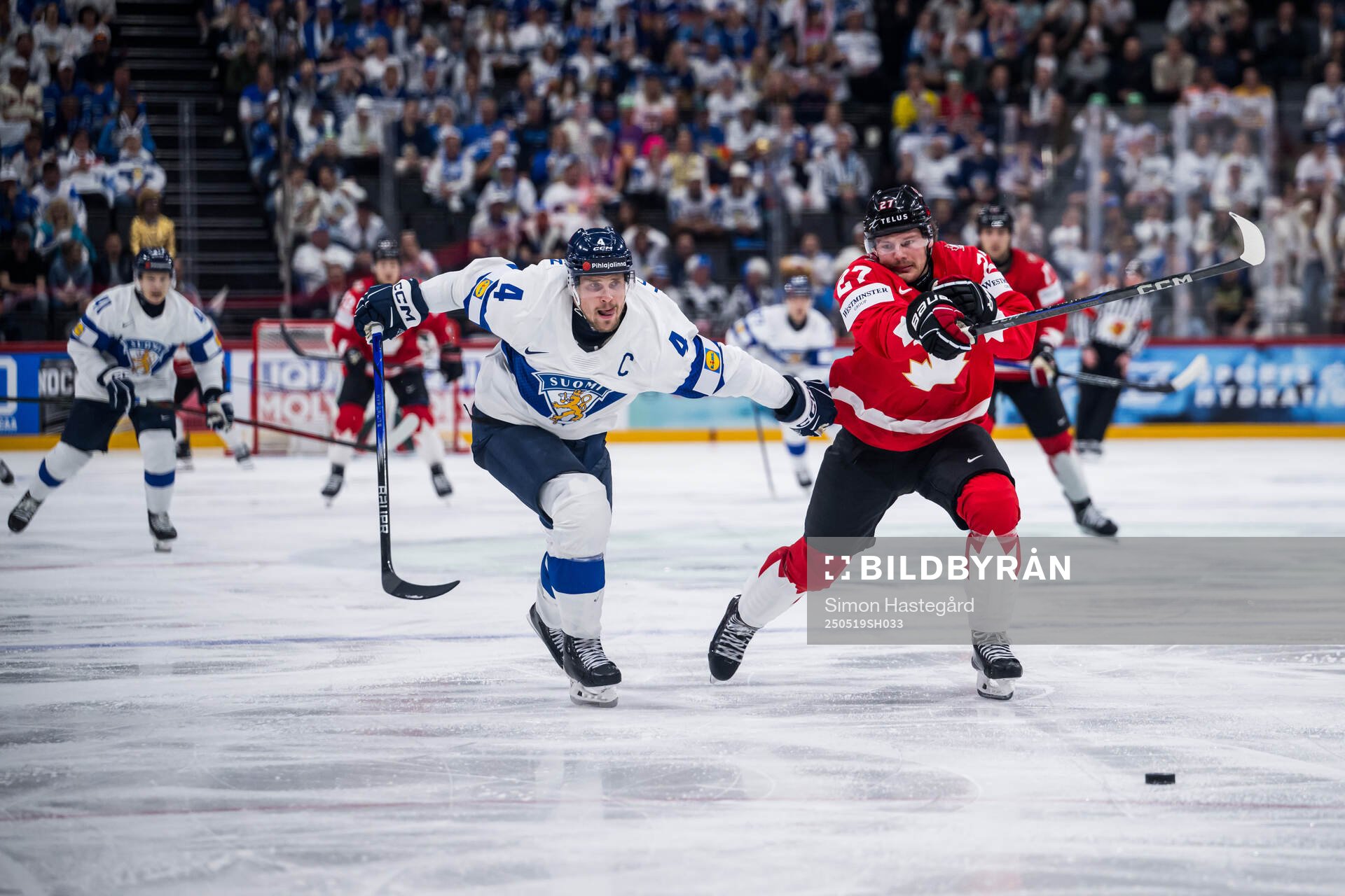 Mikko Lehtonen of Finland and Barrett Hayton of Canada