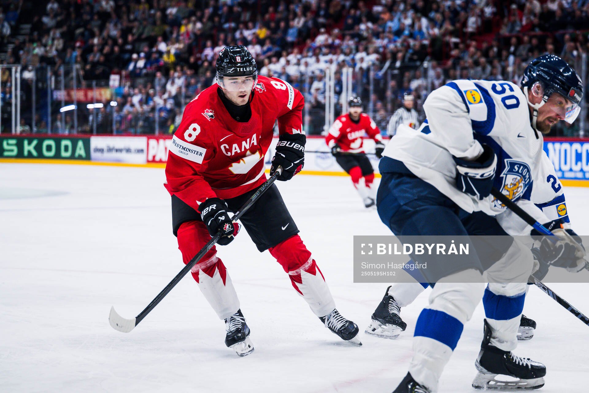 Noah Dobson of Canada