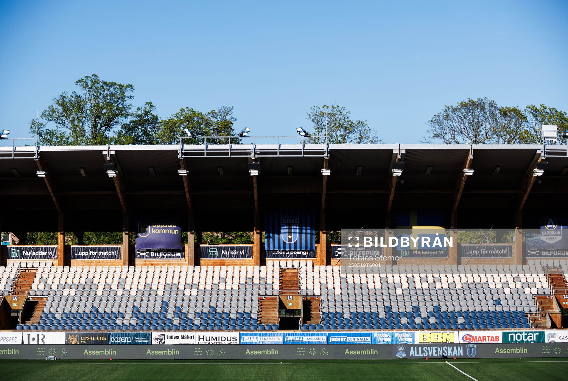 Studenternas inför fotbollsmatchen i Allsvenskan mellan Sirius och IFK Norrköping den 19 maj 2025 i Uppsala. 